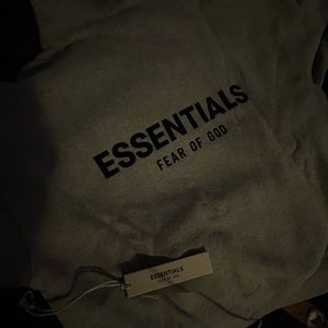dark oatmeal essential hoodie